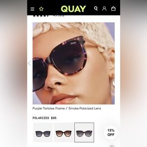 Quay polarized coffee run sunglasses BRAND NEW